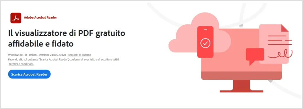 adobe acrobat reader essenziale per leggere i pdf su PC o smartphone