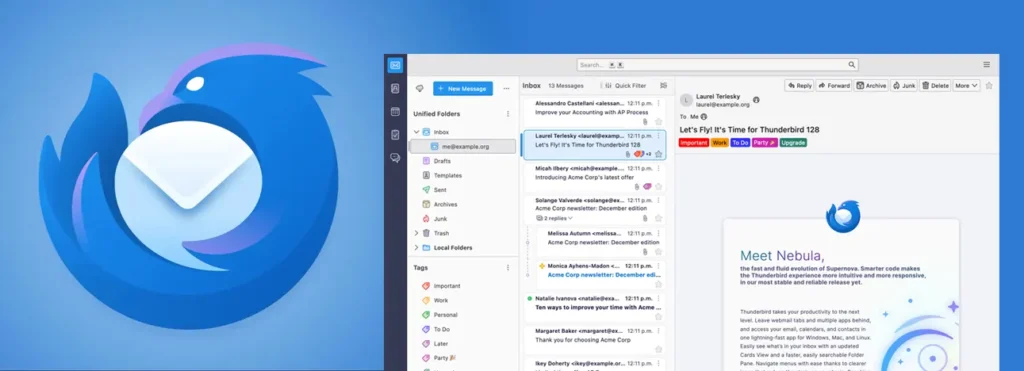 Thunderbird programma essenziale di posta elettronica per PC